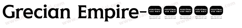 Grecian Empire字体转换